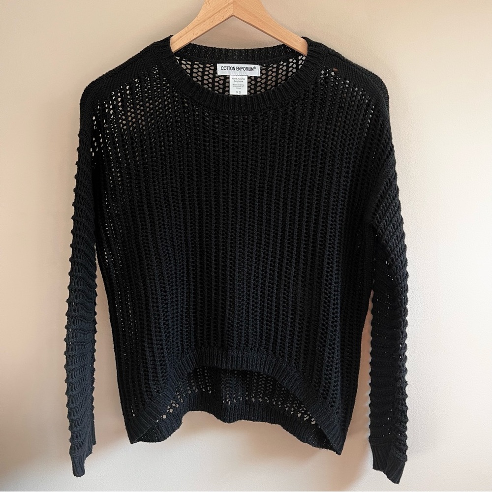 Edgy Black Sweater